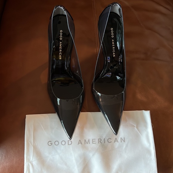 Brand New Good American by Khloe Kardashian, Black Cinderella pumps, size 7. - Picture 7 of 10